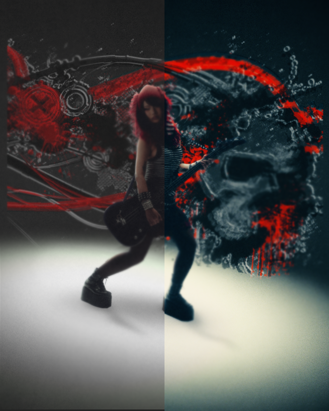 For the colouring, I used magic bullet looks, flicker, and a range of other effects.